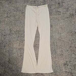 Princess Polly Ivory Ribbed Pants